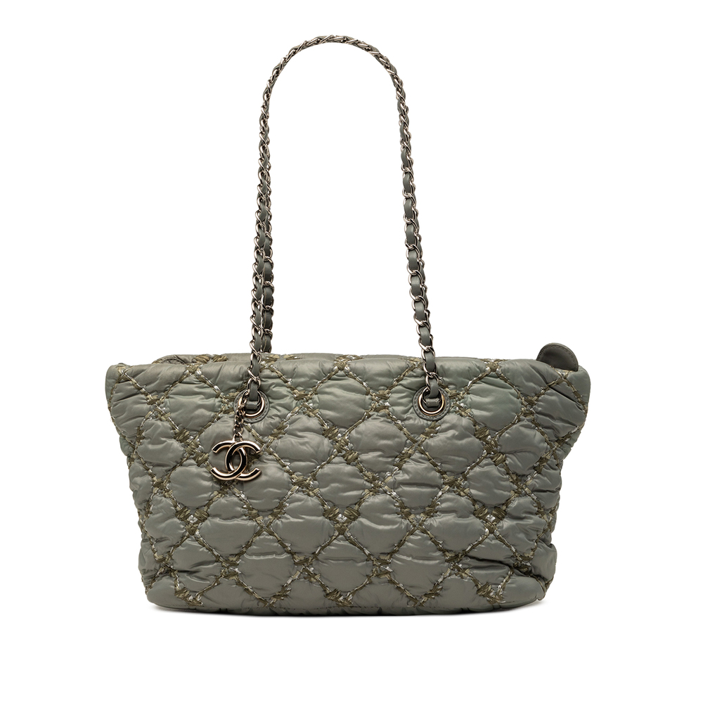 Pre-Loved Chanel Paris Byzance Nylon Tweed On Stitch Tote